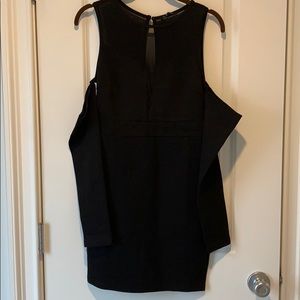 NWT FashionNova Black Mesh Dress - S